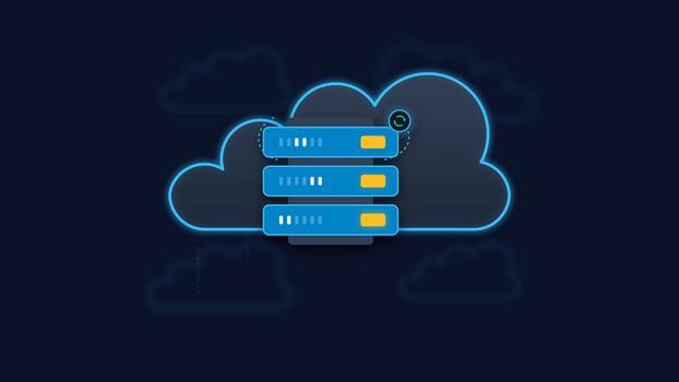 nuvem base de dados servidor armazenamento sistema dados conceito video