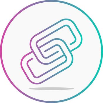 Link Line Gradient Web Connection vector