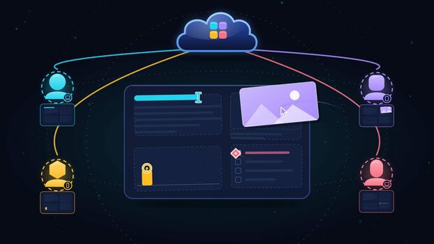 nuvem servidor multi dispositivo rede sincronização video
