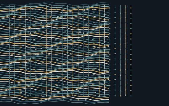 Cloud Data Corridor Background vector