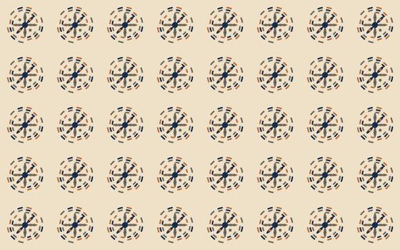 Rosette Rail Grid Pattern vector