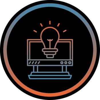 solicitud aplicación software programa plataforma degradado circulo vector