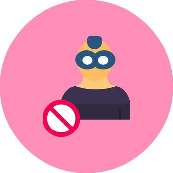 No ladrón creativo elemento para interfaz proyectos multi circulo vector