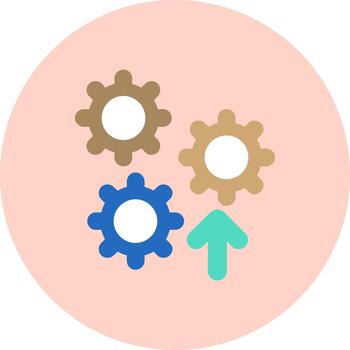 Gear Creative Element for Interface Projects Multi Circle vector