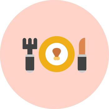 Dinner Creative Element for Interface Projects Multi Circle vector