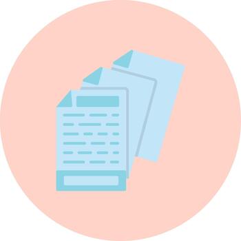 Document Original Icon for Design Projects Multi Circle vector