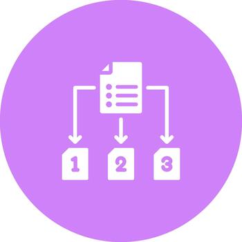 Task Sequence Icons, Solid Style Graphic Element vector
