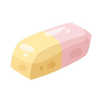 Rectangular Eraser Illustration vector