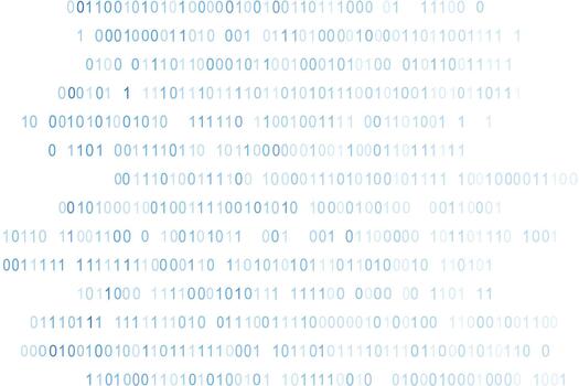 Horizontal Binary Code Streams Digital Data Background vector
