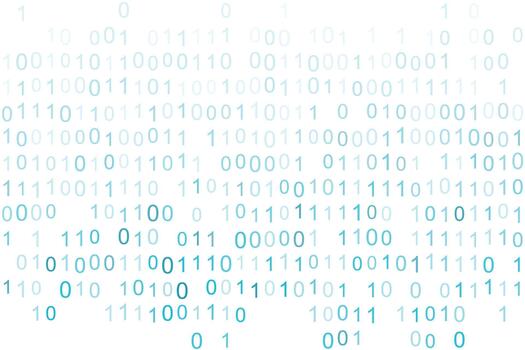 Glowing Vertical Binary Data Stream Technology Background vector
