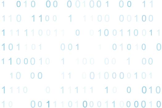Minimal White Binary Code Clean Technology Background vector