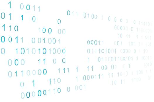 Sparse Minimal Binary Code Modern Digital Background vector