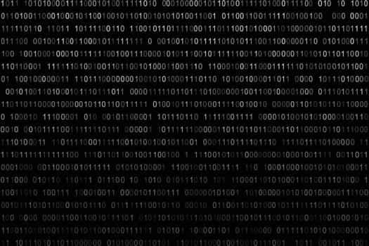 Dark Terminal Binary Code Computing Background vector
