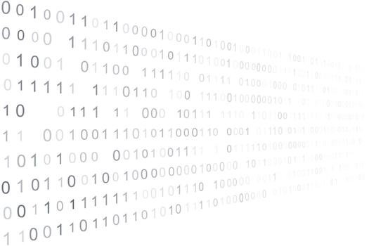 Monochrome Binary Code Abstract Computing Background vector