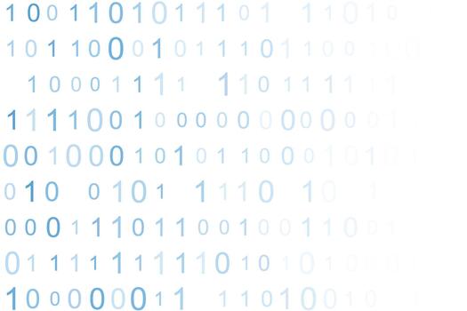 Fading Binary Code Left to Right Technology Background vector