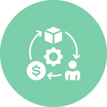 recurso mejoramiento icono, sólido estilo gráfico elemento vector