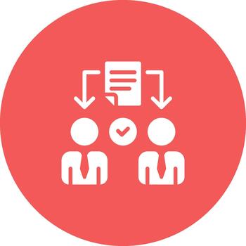 Task Assignment Icons, Solid Style Graphic Element vector