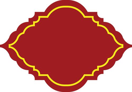 Ramadan border element vector