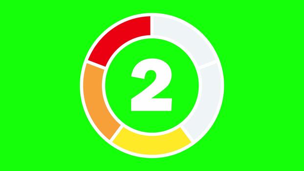 cinco segundo Temporizador cuenta abajo para proceso explicaciones video