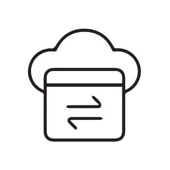 nube almacenamiento servidor datos sincronizar icono vector