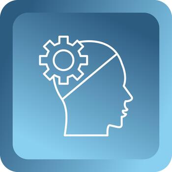 Thinking Creative Element for Interface Projects Button Gradient Design vector