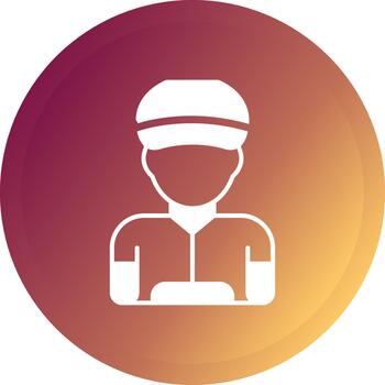 Mechanic Creative Element for Interface Projects Glyph Gradient Button vector
