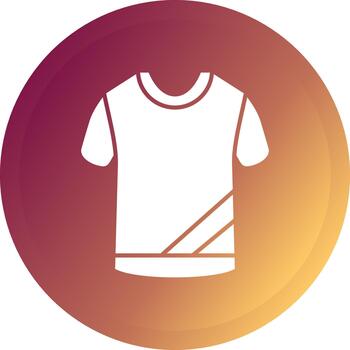 Tshirt Creative Element for Interface Projects Glyph Gradient Button vector
