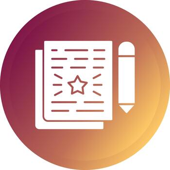 Conclusion Creative Element for Interface Projects Glyph Gradient Button vector