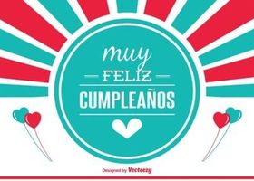 spanish birthday card download free vector art stock graphics images