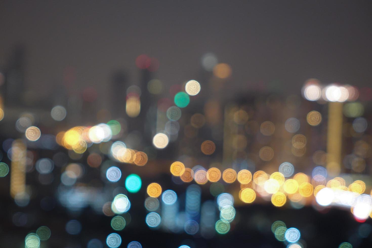 luce astratta della città del bokeh per lo sfondo foto