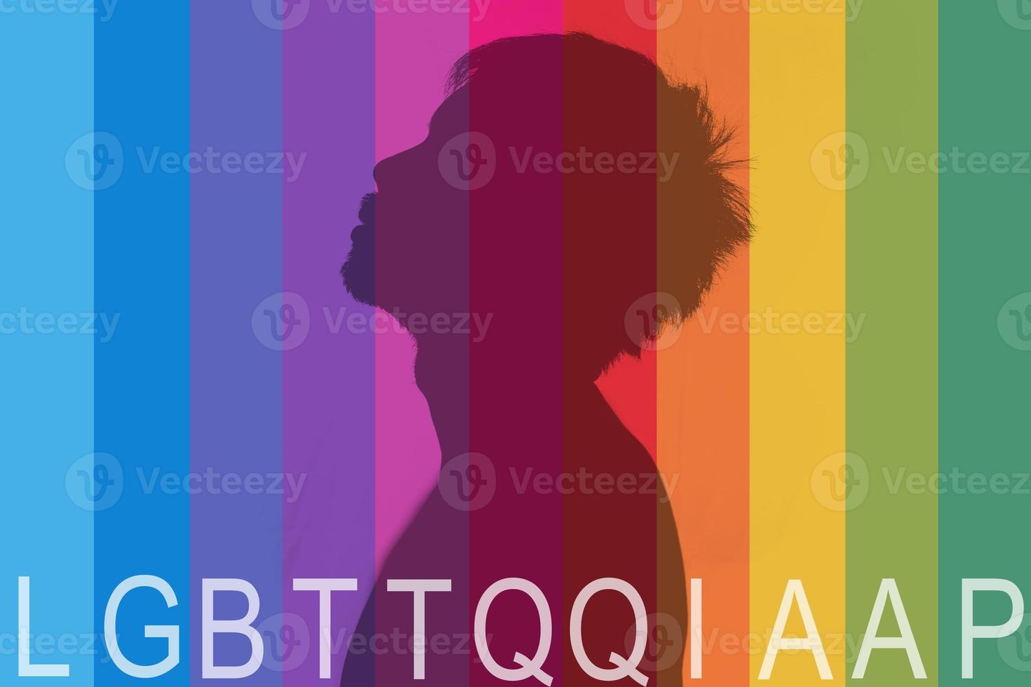 immagine a colori di sfondo diversità di genere nota anche come lgbtq foto