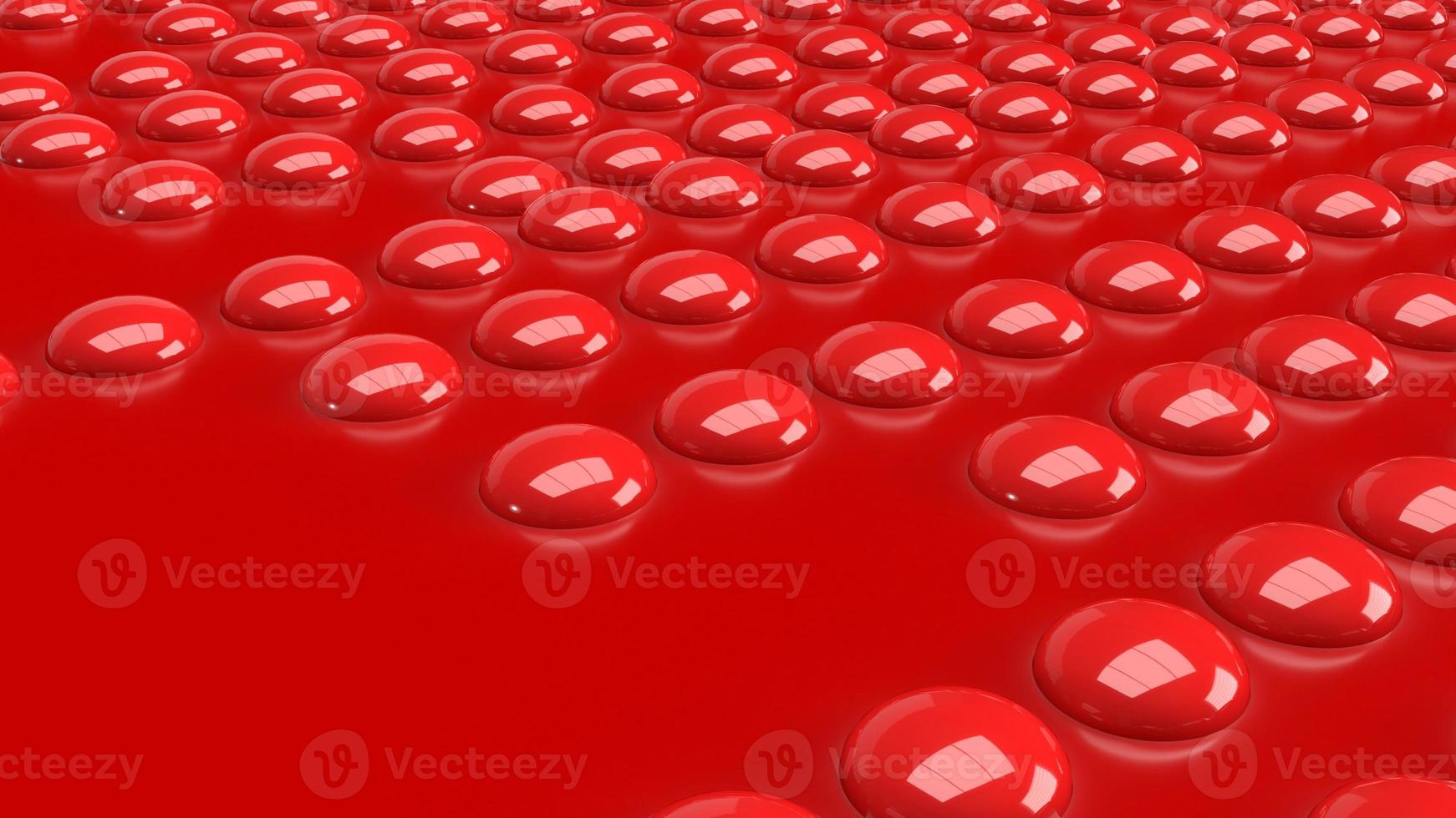 il pulsante rosso sull'immagine lucida per il rendering 3d di sfondo astratto foto