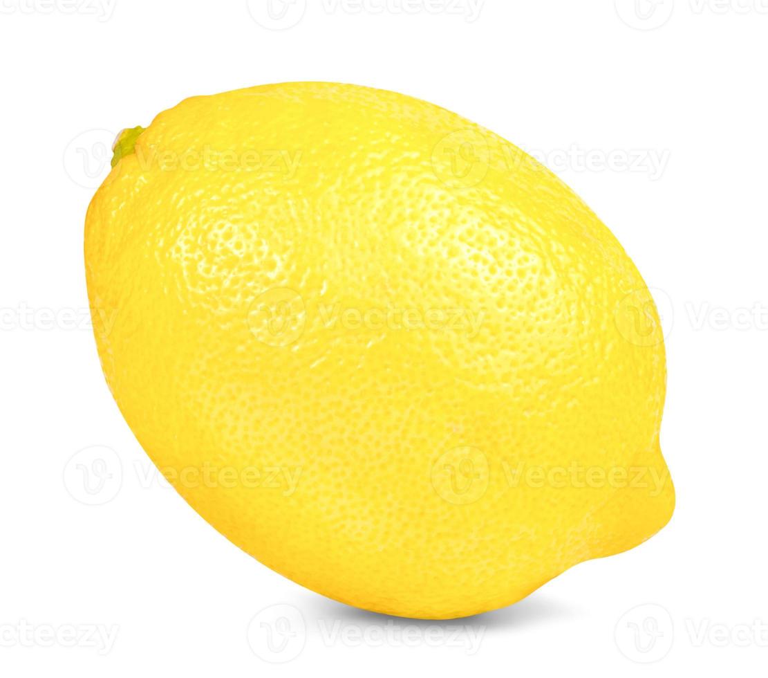 limone isolato su sfondo bianco, include il tracciato di ritaglio foto