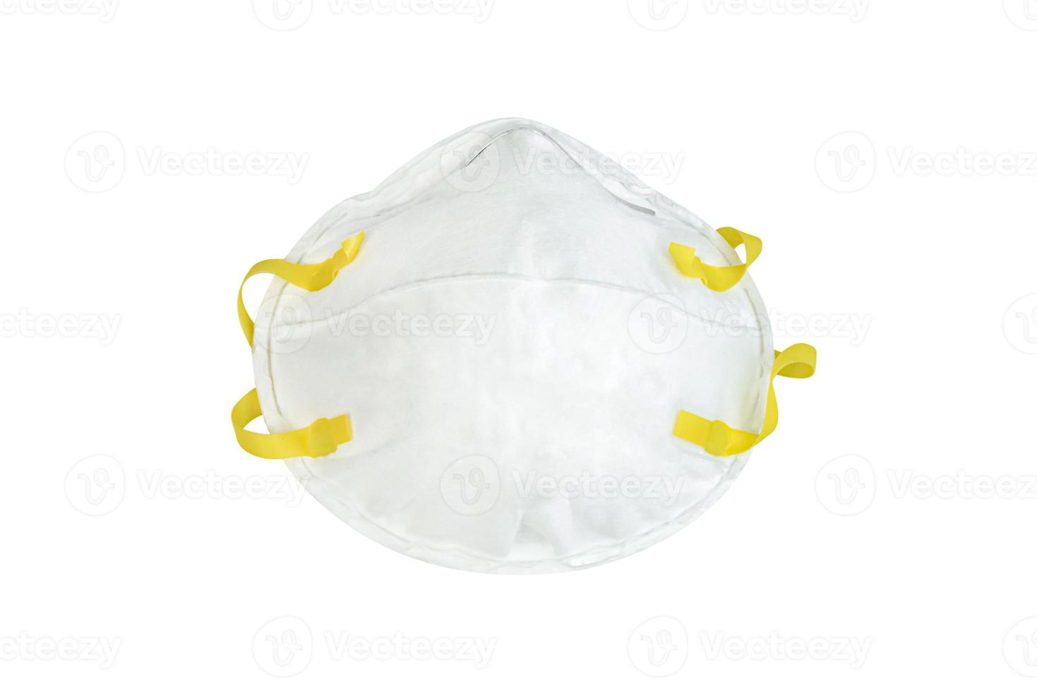 maschera protettiva n95 isolata su sfondo bianco, include ritaglio, percorso foto