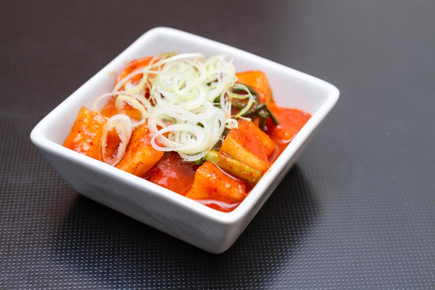 kimchi insalata di cibo coreano tradizionale foto