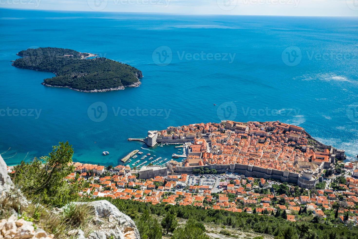 dubrovnik croazia città vecchia isola di lokrum foto