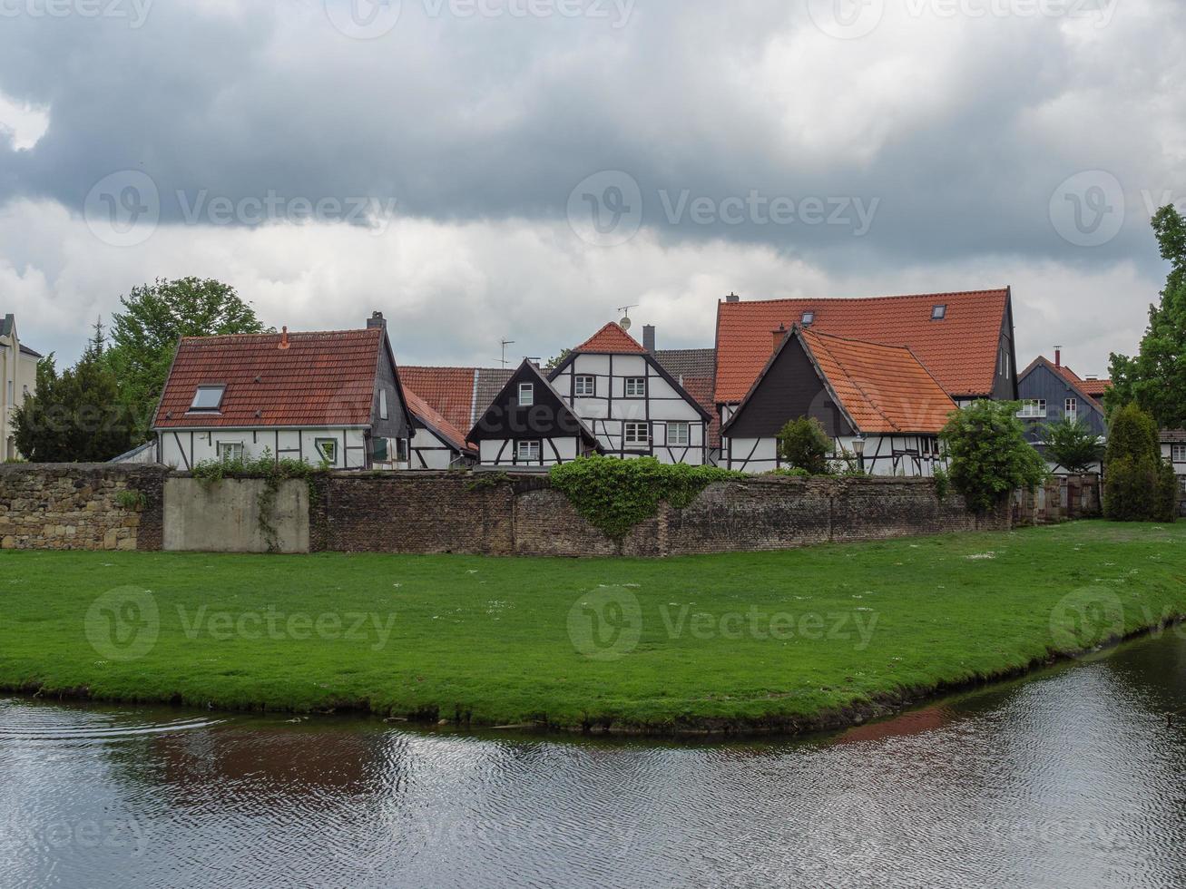 villaggio di westerholt nell'aerea tedesca della ruhr foto