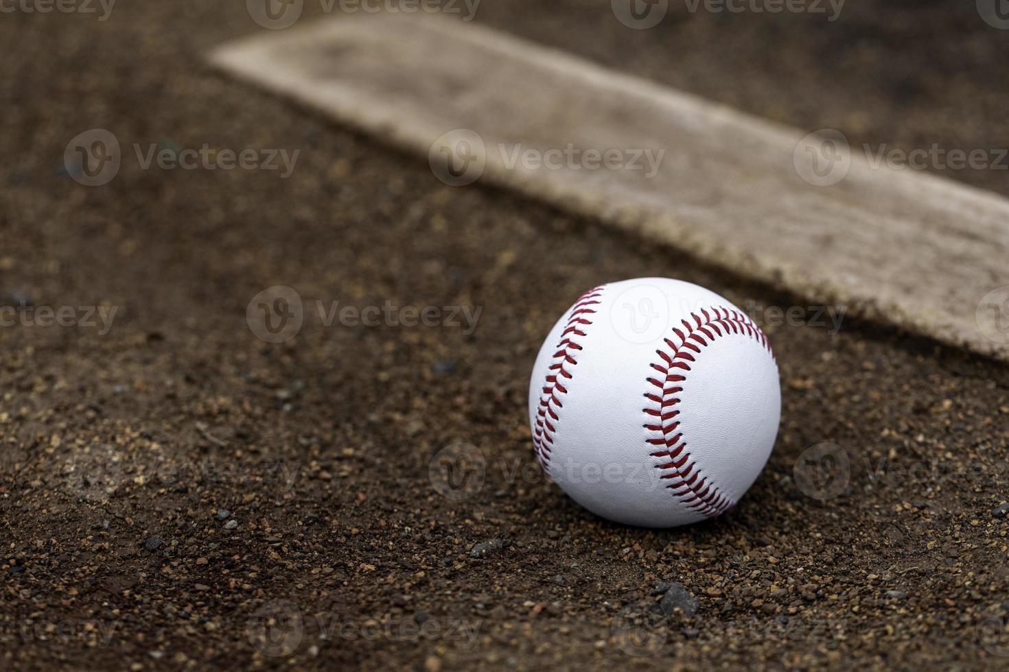 terra del tumulo del lanciatore di baseball foto