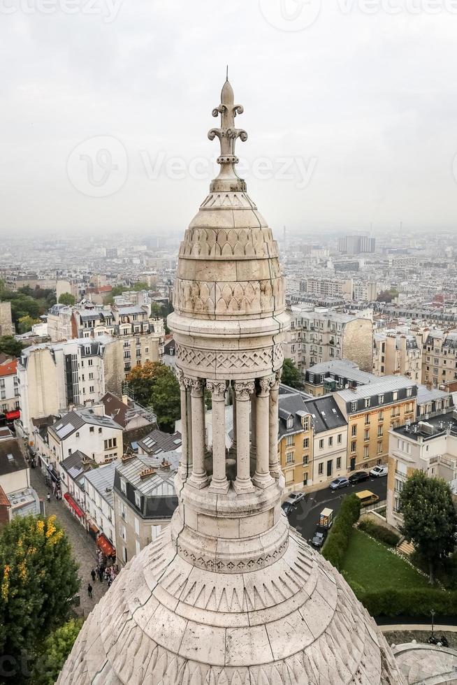 vista di parigi dalla basilica del sacre coeur foto