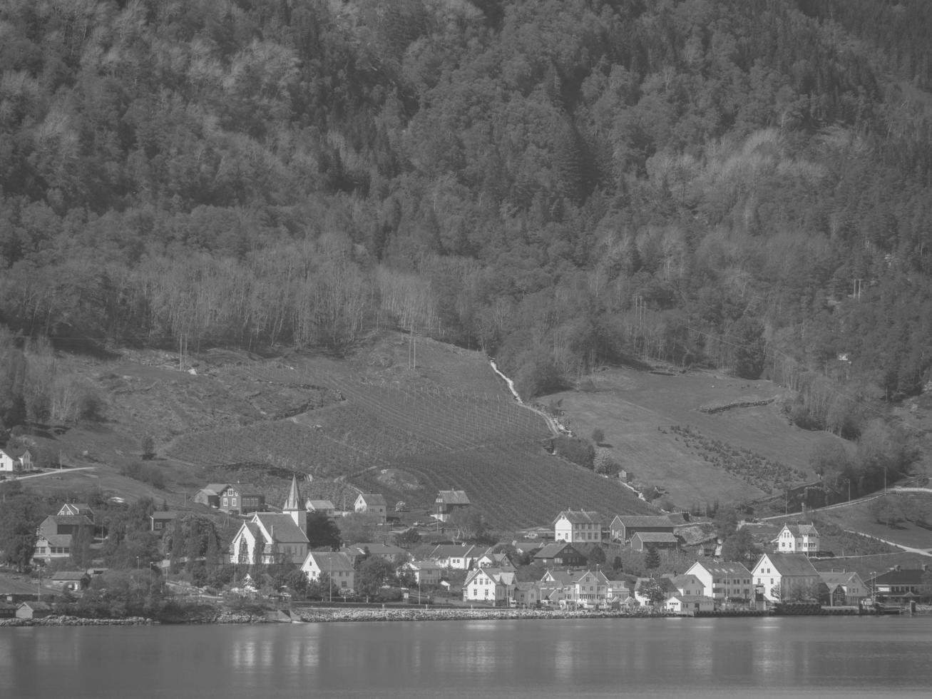 panoramica della Norvegia in primavera foto