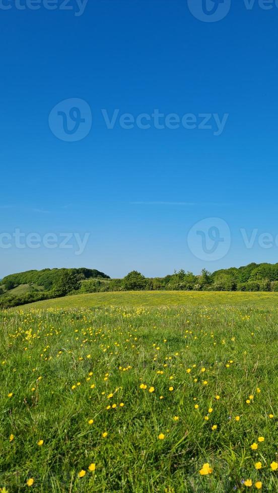 riprese dal basso di fattorie e campagne britanniche, foto