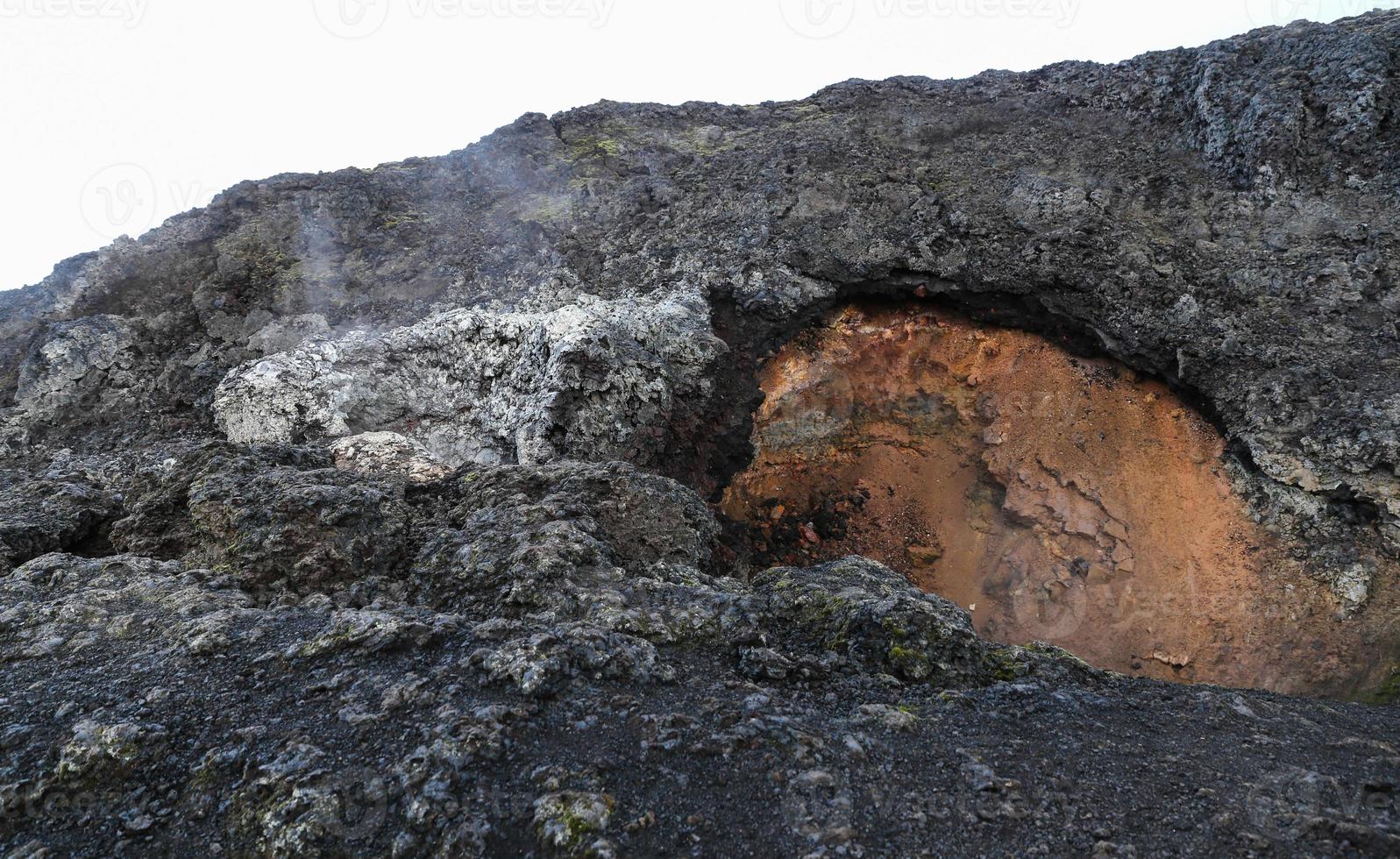 campo di lava di leirhnjukur in Islanda foto