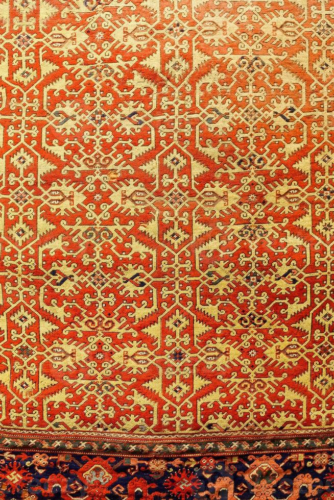 dettaglio del tappeto turco nella città di istanbul foto