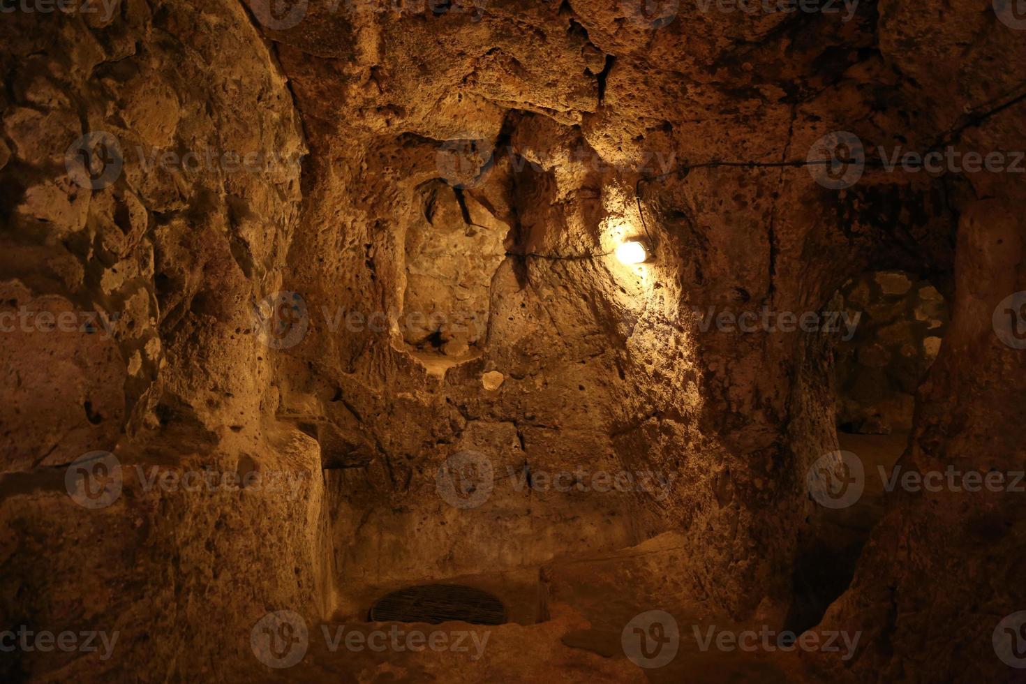 derinkuyu città sotterranea in cappadocia foto