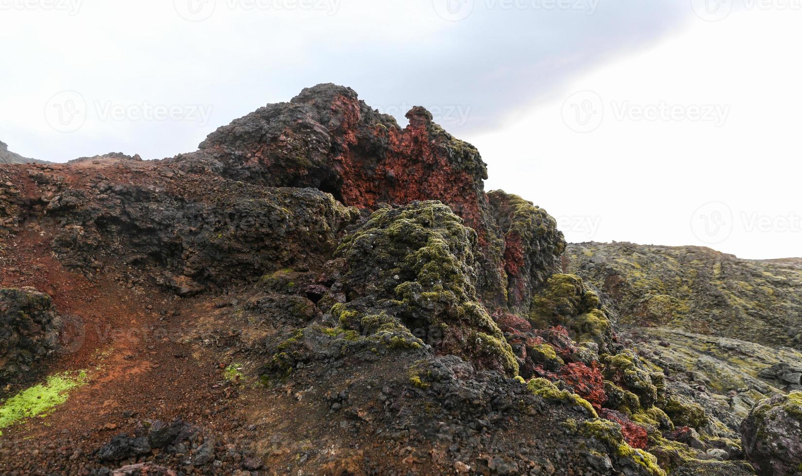 campo di lava di leirhnjukur in Islanda foto