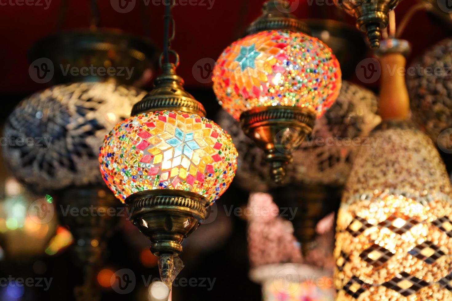 Laterns turchi nel grande bazar foto