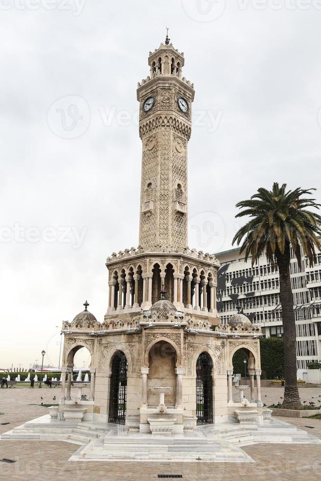 torre dell'orologio di izmir, turchia foto