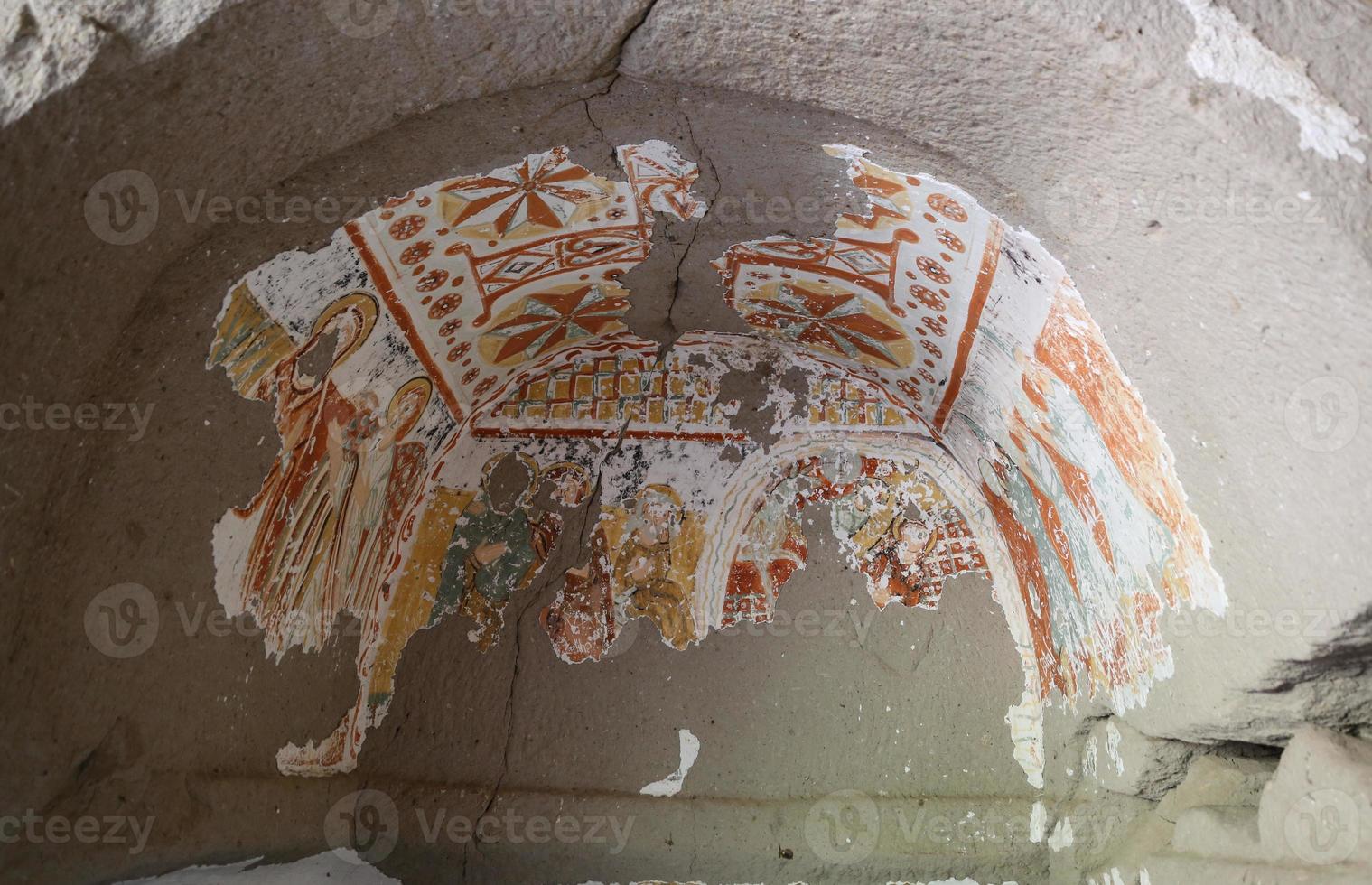 chiesa di agacalti nella valle di ihlara, turchia foto