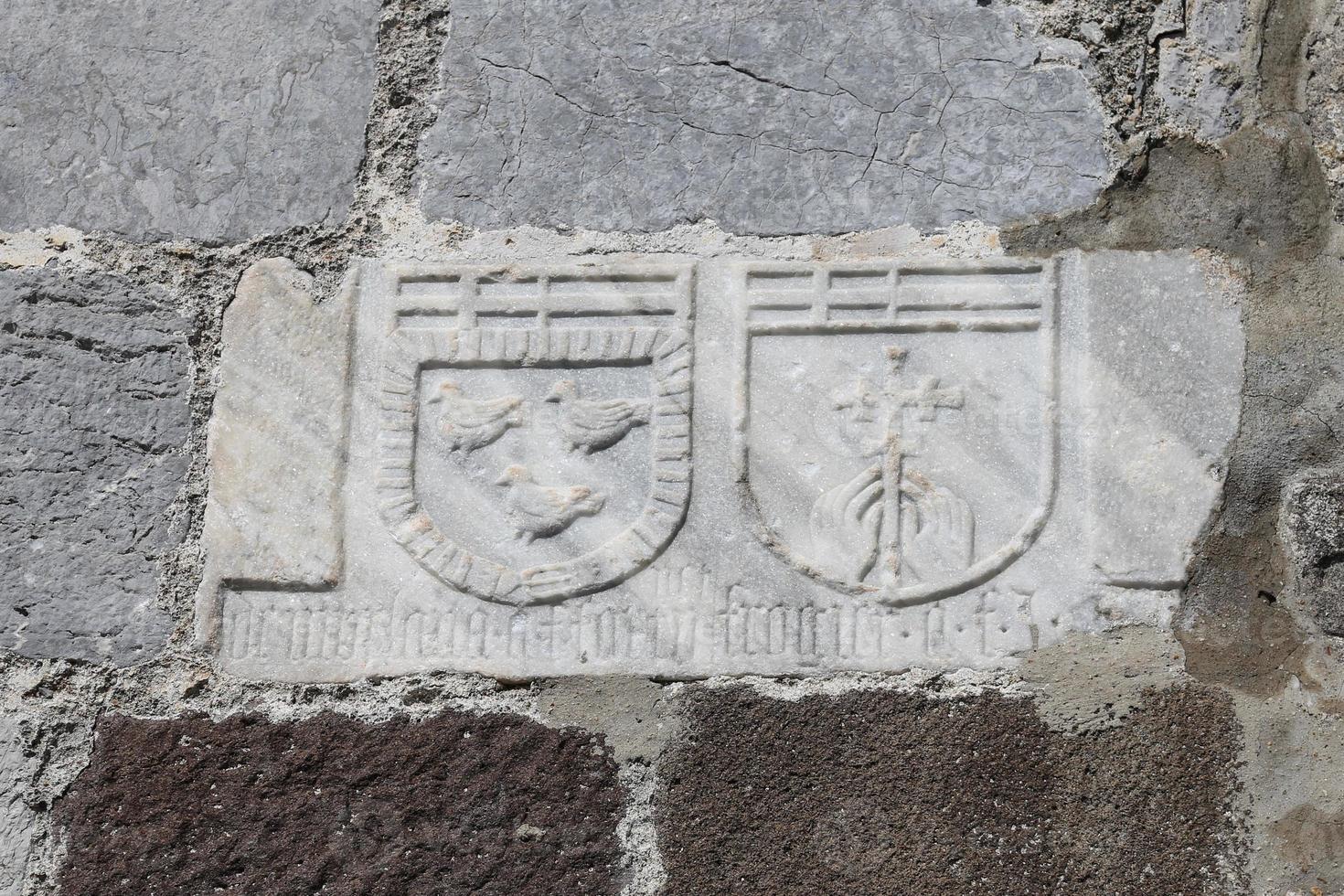 simboli del cavaliere nel castello di bodrum foto
