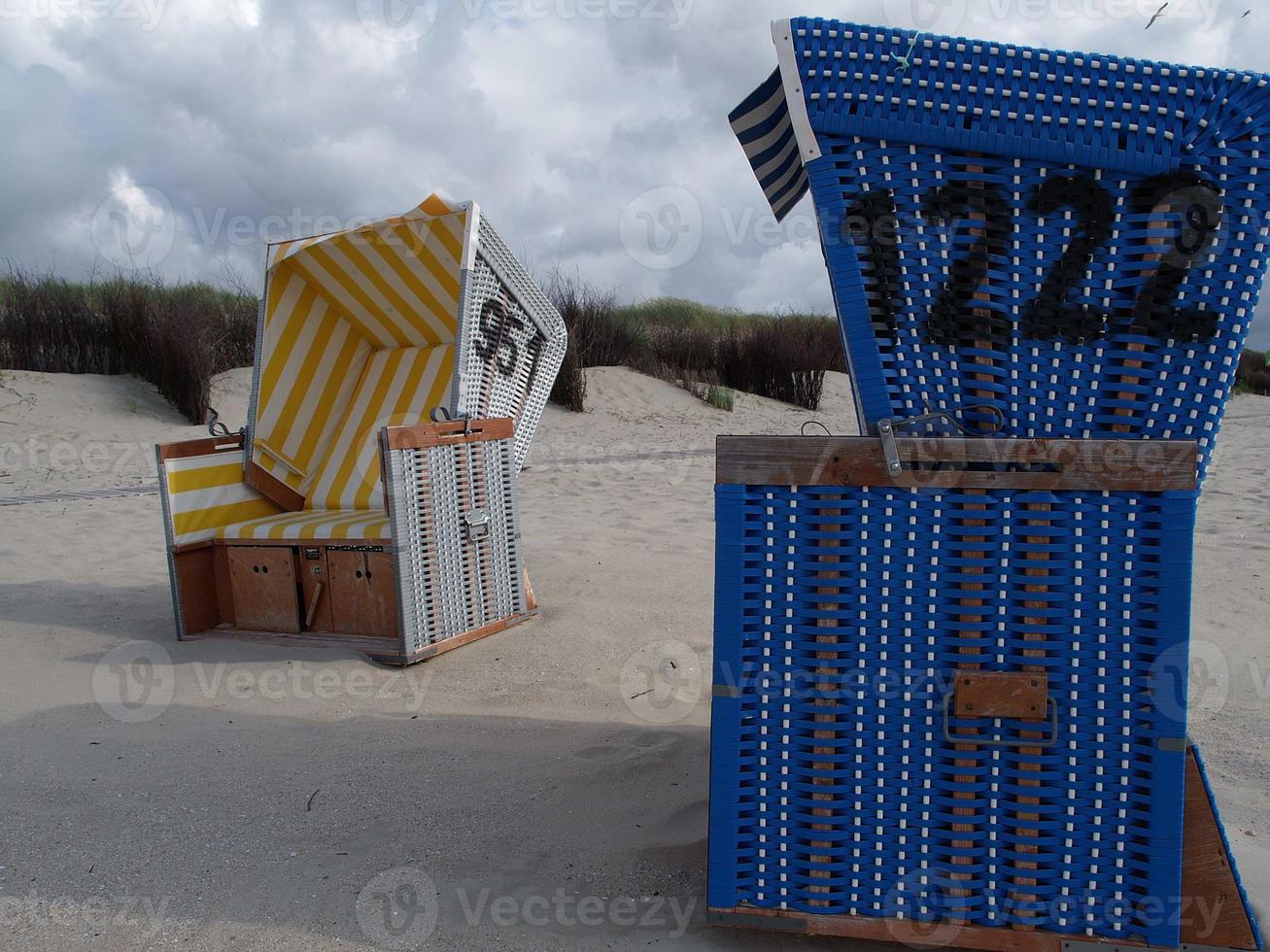 isola di langeoog nel mare del nord tedesco foto